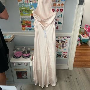 Satin crème dress